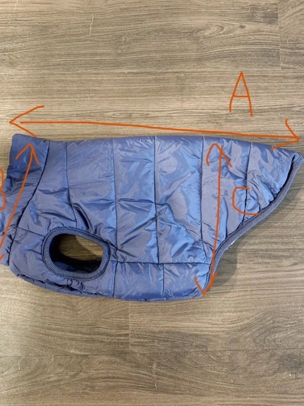Small Dog Puffer Coat in Blue